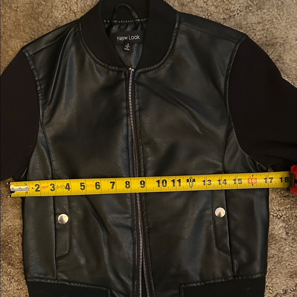Women's Black Bomber Jacket - Picture 10 of 12